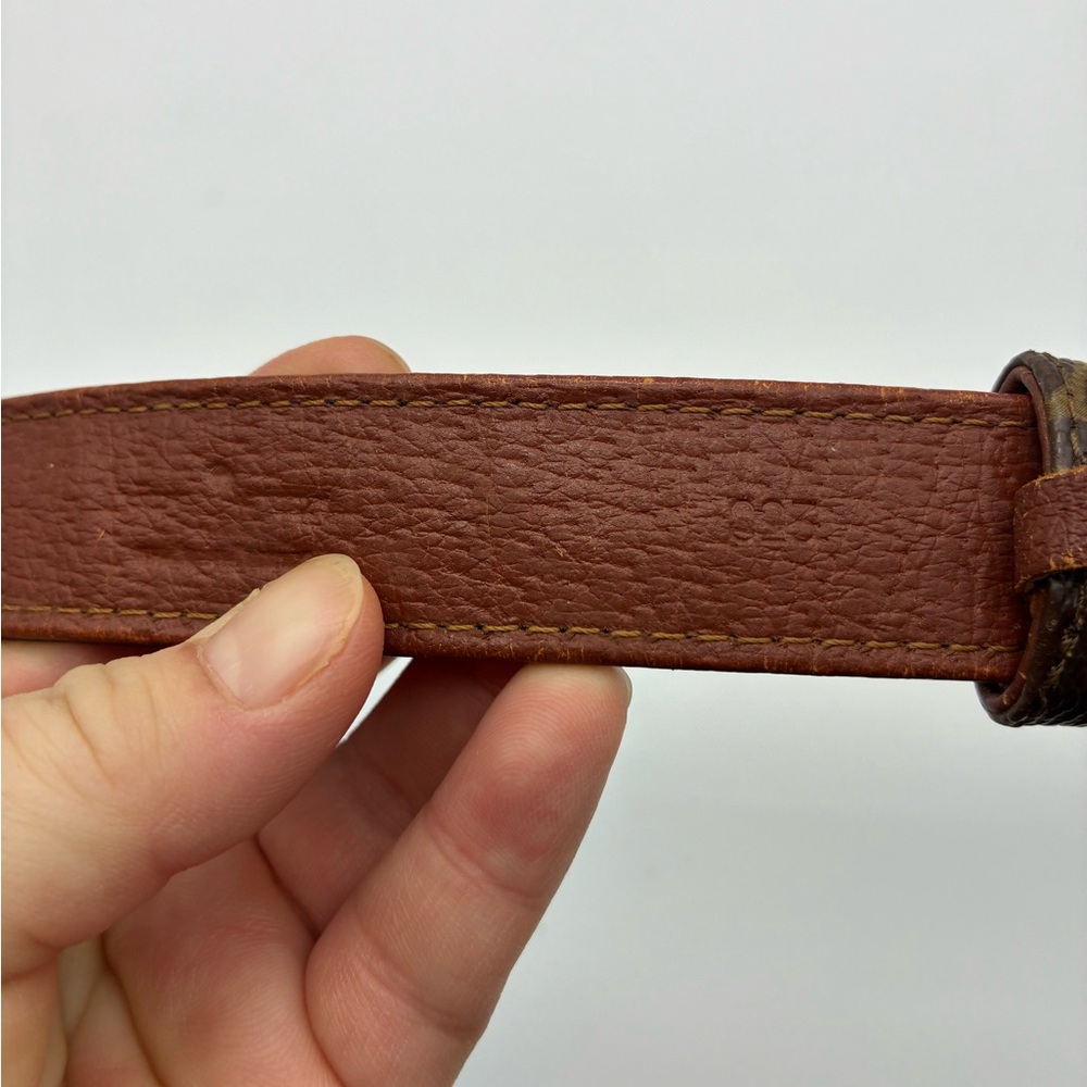 LOUIS VUITTON MONOGRAM VINTAGE BUCKLE BELT - Picture 10 of 16